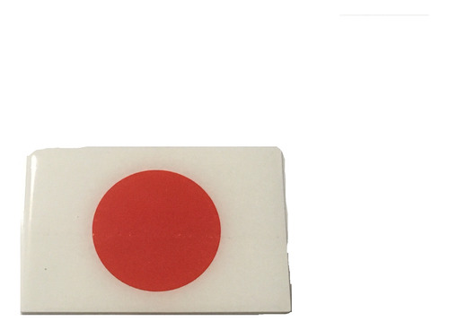 Adesivo Resinado Da Bandeira Do Japão 5x3 Cm