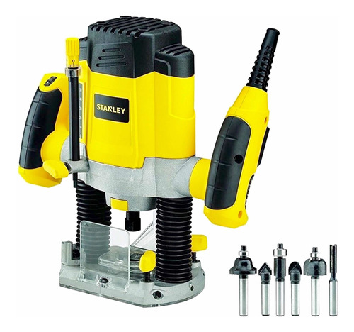 Fresadora Rebajadora Tupi 1200w Stanley + Set 6 Fresas