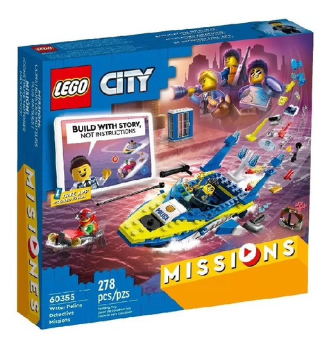 Lego City Missoes Investigativas Da Policia Aquatica 60355