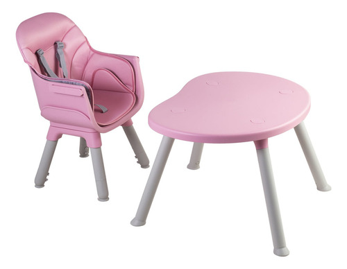 Silla Comer Baby Desk 3&1 Rosa