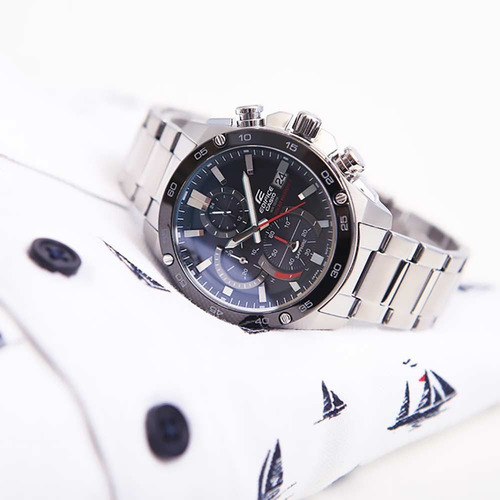 Reloj Casio Edifice Efs-s500db-1av Solar Con Numero De Serie
