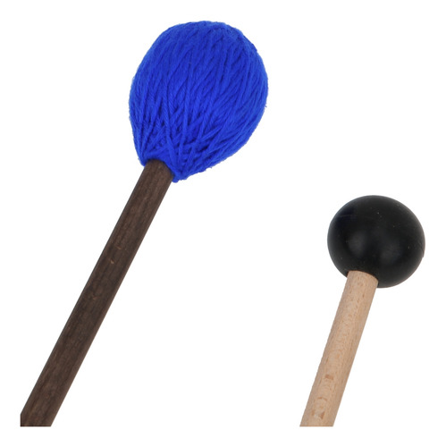 Mazo De Marimba, 4 Piezas, Hilo Y Cabeza De Goma, Madera De