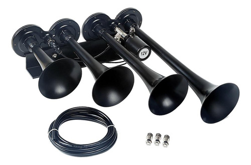 150db Scooter Air Horn Horn Single Row Four Trompeta Para