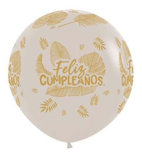 Globo Fashion Hojas Tropicales * 3 Unidades, R24 60 Cms