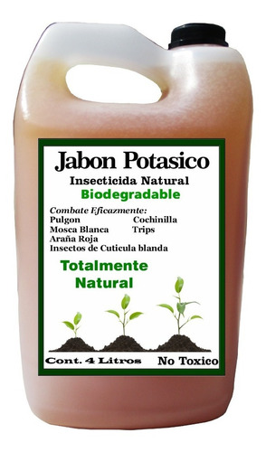 Jabon Potasico 4 Lt Natural Biodegradable Facil Dilucion  