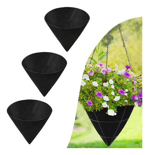3x Cesta De Canasta De Plantador De Macetas 12 Pulgadas