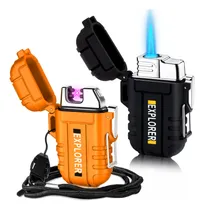 Comprar Encendedores Impermeables Doble Arco Recargables Usb Ews