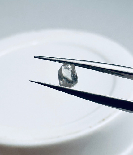 Diamante Bruto Natural Legítimo Peso 0,58 Cts Otimo 100% Branco