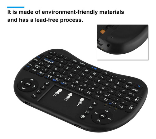 Teclado Touchpad Multifuncional 2.4g Mini Wireless Fly Air
