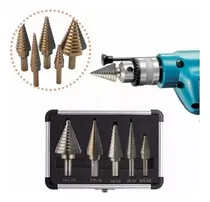 Comprar Set 5 Brocas Escalonadas Acero Hss Brocas Cobalto 50 Tamaños