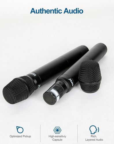 Sistema De Micrófono Inalámbrico Dual Sgpro: Micrófonos Port
