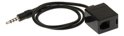 Rj9 Fêmea Para 3.5mm Macho Plug Adapter Converter Headset