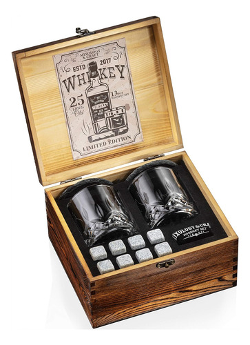 Set Para Whiskey Mixology & Craft 2 Vasos,300ml + Accesor...
