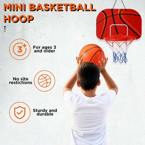 Mini Canasta De Baloncesto Sosation, 2 Unidades Con 4 Pelota