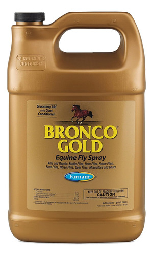 Bronco Gold Horse Fly Spray, Grooming Ayuda, Acondicion...