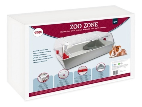 Jaula S P/ Roedores Zoo Zone Hagen Cobayos Hamster Conejos