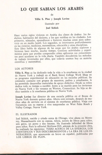 Lo Que Sabían Los Arabes / Pine Y Levine (Usado)