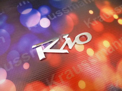 Kia Rio, Logo Emblema Cromado 11.5x4cms