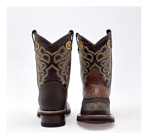 Botas Vaqueras Niño Campestre Cafe Beige 070-681