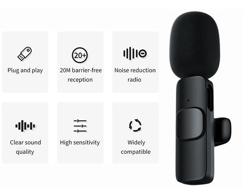 2x Lightning Two-channel Wireless Lavalier Microphone.