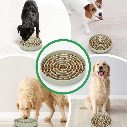 Cuencos Para Perros Con Alimentación Lenta, Laberinto De Sil