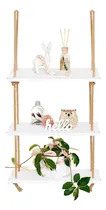 Comprar Estantería Flotante De Madera Con Cuerda Para Decoración Boh