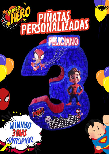 Piñata Personalizada + 10 Valijitas Personalizadas