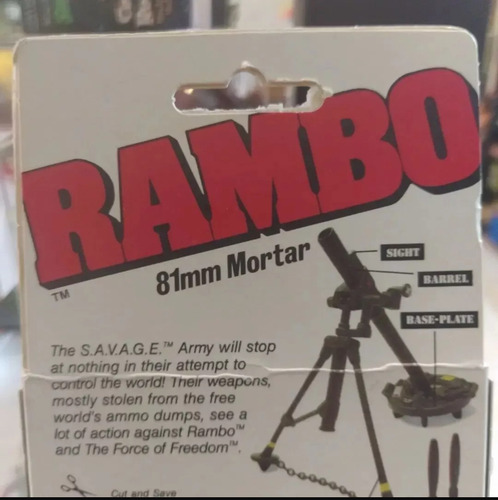Rambo The Force Of Freedom, Mortar Thunder-tube Accesorio (Usado)