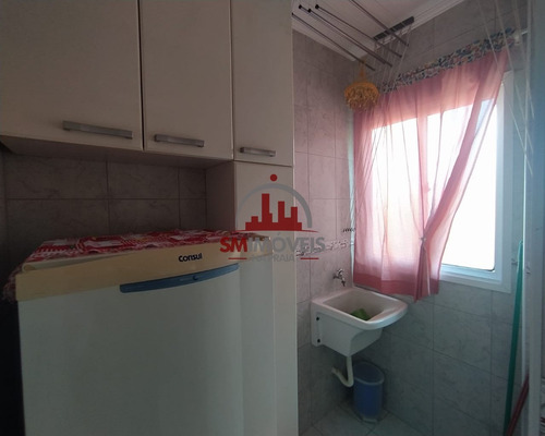 Apartamento Mobiliado Com 01 Dormitório Na Tupi Praia Grande - Ap02663 - 69311360