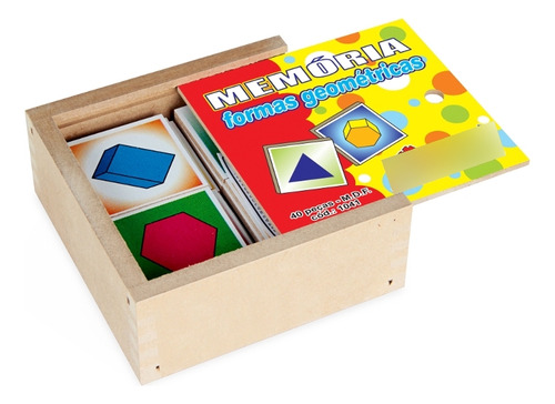 Jogo Da Memória Formas Geométricas Carlu 40pc - Cód 1041