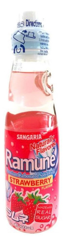 Ramune Sangaria Fresa Soda Refresco Japones Canica 200ml