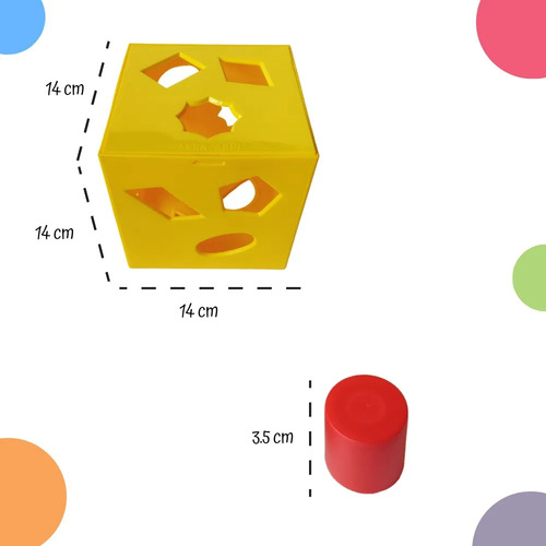 Cubo De Encaje Sensorial Montessori Con Figuras Geométricas