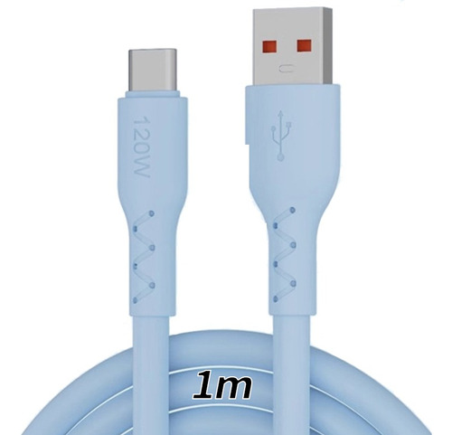 Cable De Carga Rápida Usb-c De 1 M, 120 W Y 6 A, Cable De Ca