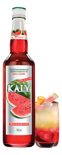 Xarope De Melancia Kaly Watermelon Zero Açúcar 700ml