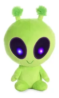 Aurora Galactic Cuties Alien Con Luz Prende Peluche Verde