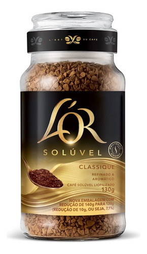 Café Lor Classique Solúvel Pote De Vidro 130G