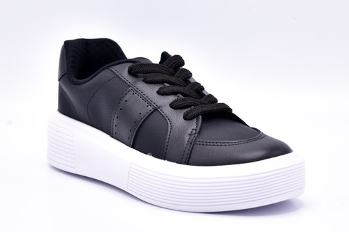 Zapatilla Urbana Negra Con Plataforma Mujer Beira Rio