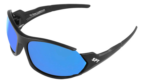 Óculos De Sol Spy 79 - Open Ii Armação Preto Haste Preto Lente Azul
