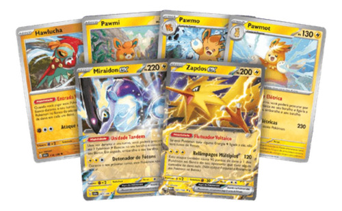 Baralho Batalha Deluxe Zapdos Ex Pokemon Tcg Copag Deck