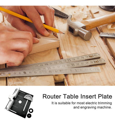 D Placa De Inserción Para Mesa De Enrutador, Aluminio, 3
