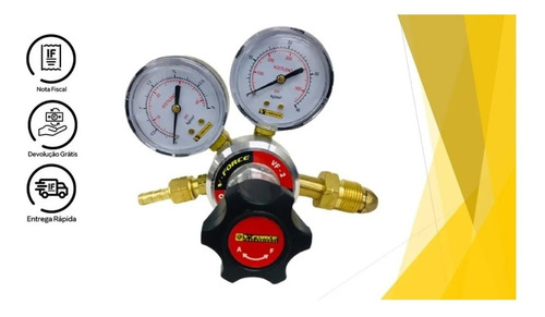 Imagem 2 de 4 de Regulador De Pressao Acetileno Vf-2 V-force