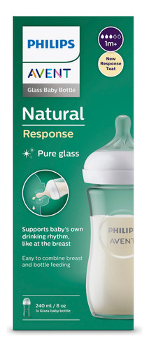 Mamadera Avent Scy933/01 Natural Response 240ml Vidrio