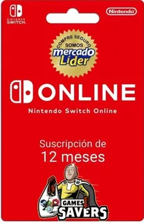 Nintendo Switch Online 1 Año