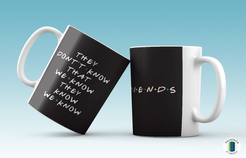 Imagen 2 de 2 de Friends Taza Design Central Perk. Cerámica Importada