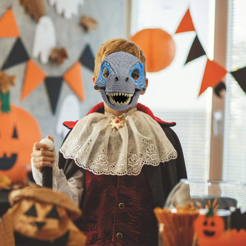 Máscara De Dinosaurio Látex Para Halloween Y Fiestas Color Nombre Del Diseño