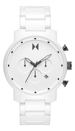 Mvmt Chrono Ceramic Reloj Cronógrafo Blanco Brillante Para H