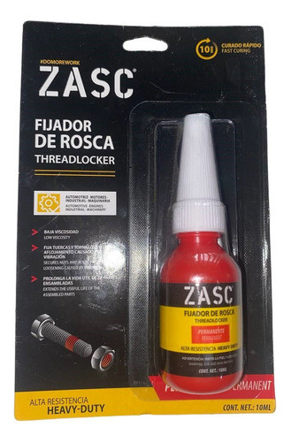 Fijador De Roscas Zasc Fija Turacas Y Tornillo