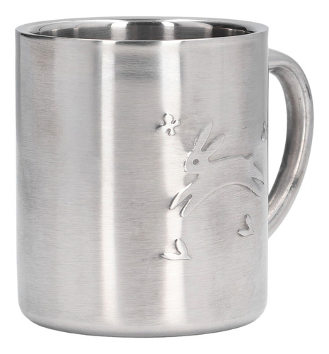 Caneca Infantil 220ml De Aço Inoxidável De Parede Dupla