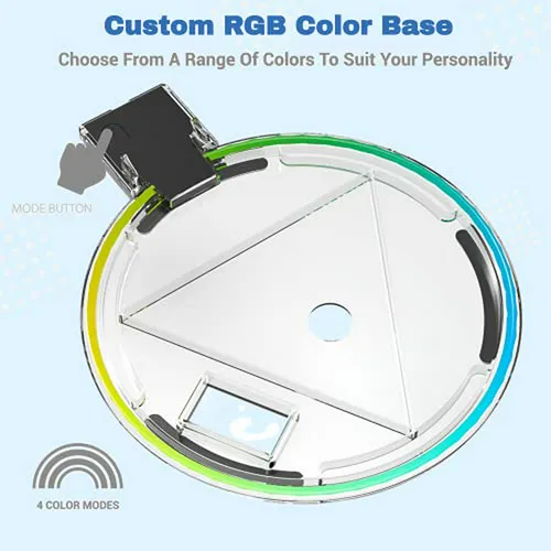 Base Vertical Para Ps5 Con Led Rgb, 4 Modos De Color, Diseño