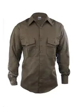 Comprar Camisa Trabajo Gabardina Verde Indumentaria Laboral Uniforme